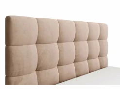 Canapé abatible 160 x 200 cm de terciopelo color con colchón - MIRDAL^Vente-unique Outlet