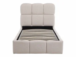 Vente-unique Canapé abatible 90 x 190 cm de tejido texturizado color - DILUDO Beige Online