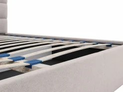 Vente-unique Cama Con Canapé|Cama Con Almacenaje|Canapé abatible 200 x 200 cm en tela - ELIAVA