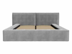 Vente-unique Cama Terciopelo|Canapé abatible 140 x 190 cm en terciopelo grueso acanalado - TIMANO de Pascal Morabito