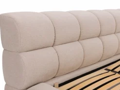 Vente-unique Canapé abatible 200 x 200 cm tela - FORVIK de Pascal Morabito Beige Online
