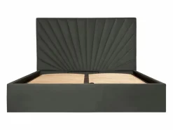 Vente-unique Canapé abatible 180 x 200 cm terciopelo + colchón - RILIODA de Pascal Morabito Gris antracita Sale