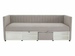 Vente-unique Canapé abatible banco 80 x 200 cm de tela y en color - LAOZIA Topo Hot