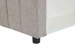 Vente-unique Canapé abatible banco 80 x 200 cm de tela y en color - LAOZIA Topo Hot