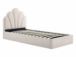 Canapé abatible concha 90 x 190 cm tejido - CORALUNO^Vente-unique Clearance