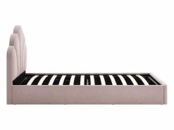 Vente-unique Canapé abatible concha 90 x 190 cm tela - CORALUNO Rosa Sale