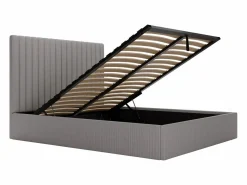 Vente-unique Cama Terciopelo|Canapé abatible de 160 x 200 cm con cabecero de pana + colchón - SARAH