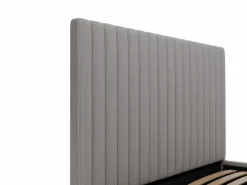 Vente-unique Cama Terciopelo|Canapé abatible de 160 x 200 cm con cabecero de pana + colchón - SARAH
