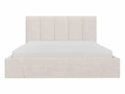 Vente-unique Cama Con Canapé|Cama Con Almacenaje|Canapé abatible de 180 x 200 cm con cabecero con costuras verticales tela - KILACLO