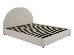 Canapé abatible de 140 x 190 cm de tela bouclé color - LIRIMO^Vente-unique Discount