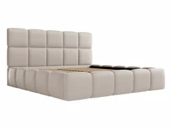 Vente-unique Cama Con Canapé|Canapé abatible de 140 x 190 cm de tela efecto cuero - DAMADO de Pascal Morabito