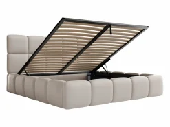Vente-unique Cama Con Canapé|Canapé abatible de 140 x 190 cm de tela efecto cuero - DAMADO de Pascal Morabito
