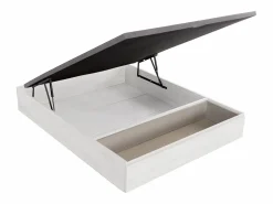 Ysmée Canapé abatible de 140 x 190 cm - - HESTIA de YSMÉE Blanco New