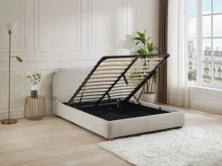 Canapé abatible de 140 x 190 cm de tela color - VANARI^Vente-unique Hot