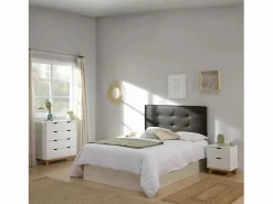 Canapé Abatible Petra 135x190 cm Blanco Nordic de Gran Capacidad^VS Venta-stock Sale