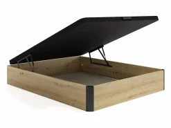 Ysmée Somier Con Canapé|Somier - 160X200Cm|Canapé arcón 160 x 200 cm - Natural claro y negro - NAMOSI de YSMÉE