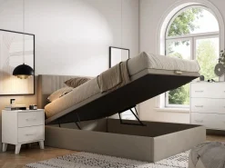 Ysmée Canapé cama 140 x 190 cm - Tela - CENOVAS de YSMÉE Beige Best