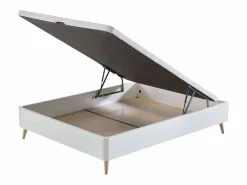 Canapé 135x190 cm nórdico con patas inclinadas dormitorio^ Sale