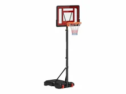 Canasta de baloncesto negro y rojo 75x83x261 cm^Homcom Clearance