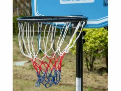 Homcom Cesta De Baloncesto|Canasta de baloncesto negro y azul 76x70x254 cm