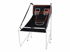 Canasta de Baloncesto SucceBuy, Juego Arcade de Baloncesto Plegable de Doble Tiro para Interiores, 2 Jugadores, 4 Pelotas