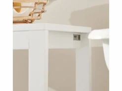 Canasto para la Colada Mueble de baño con cesto para Ropa Sucia Amario para baño 42 x 30 x 90 cm BZR67-W ES^Sobuy Hot