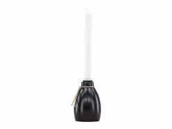 ebuy24 Portavelas Y Vela|Candelabro Ulricehamn con luz LED negra.
