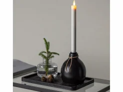 Candelabro Ulricehamn con luz LED negra.^ebuy24 Discount