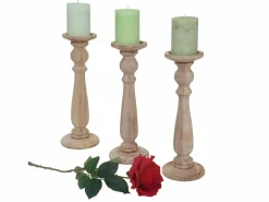 Candelero H360 (juego de 3), marrón natural^MCW New