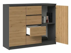 TOPESHOP Silla De Oficina|CARISE - Silla operativa ergonómica - Altura regulable - Con reposabrazos - Silla operativa giratoria