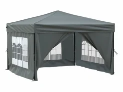 Carpa de fiesta plegable con paredes laterales antracita 3x3 m ES713260^ Hot