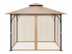 Cenador Y Quiosco|Carpa de Jardín SucceBuy Pantalla para Cenador de 305 x 305 x 213.5 cm (Malla Incluida)