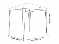 Carpa de recepción blanca de 2x2 m Blanco Discount