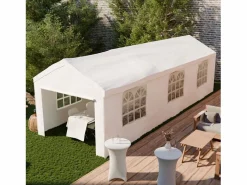 Sweeek Carpa de recepción 3x9m Blanco Hot