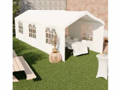 Sweeek Carpa de recepción 3x9m Blanco Hot