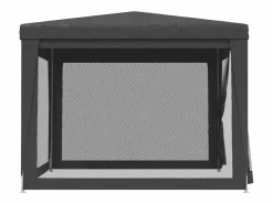 Carpa para fiestas 4 paredes de malla HDPE 3x3 m ES674557 Gris antracita Online