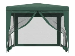 Cenador Y Quiosco|Carpa para fiestas con 4 paredes de malla HDPE 3x3 m ES903213