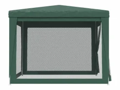 Cenador Y Quiosco|Carpa para fiestas con 4 paredes de malla HDPE 3x3 m ES903213