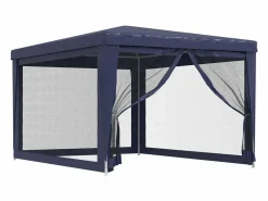 Cenador Y Quiosco|Carpa para fiestas con 4 paredes de malla HDPE 3x4 m ES623135