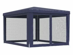 Cenador Y Quiosco|Carpa para fiestas con 4 paredes de malla HDPE 3x4 m ES623135