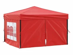 Carpa para fiestas plegable con paredes laterales 3x3 m ES251744^ New