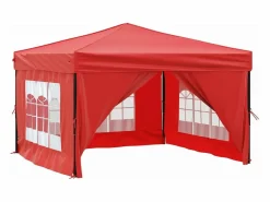 Carpa para fiestas plegable con paredes laterales 3x3 m ES251744^ New