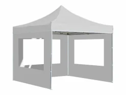 Carpa plegable profesional con paredes aluminio 2x2 m ES330856 Blanco Outlet
