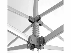 Carpa plegable profesional de aluminio con estructura hexagonal, Market-Pro 3X3, color , impermeable Blanco Sale