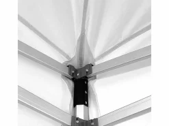 Carpa plegable profesional de aluminio con estructura hexagonal, Market-Pro 3X3, color , impermeable Blanco Sale