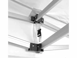 Carpa plegable profesional de aluminio con estructura hexagonal, Market-Pro 3X3, color , impermeable Blanco Sale