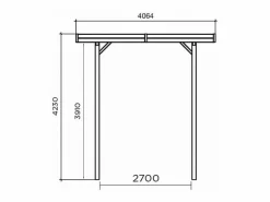 Carport camping-car bois "Modular Carport" - 4.06 x 5.06 m^Habitat et jardin Online