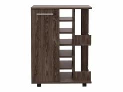 TuHome Carrito de Bar, Bar Cart, con botellero y ruedas Gris Discount