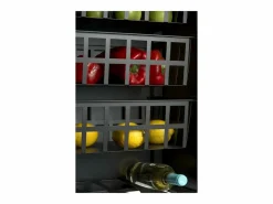 Don Hierro Mueble Camarera|Carrito de cocina, carrito verdulero - color Negro, Inox, Cerezo - 93*48*34 cm - KARA
