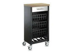 Carrito de cocina, carrito verdulero - color Negro, Inox, Olmo - 93*48*34 cm - KARA^Don Hierro Sale